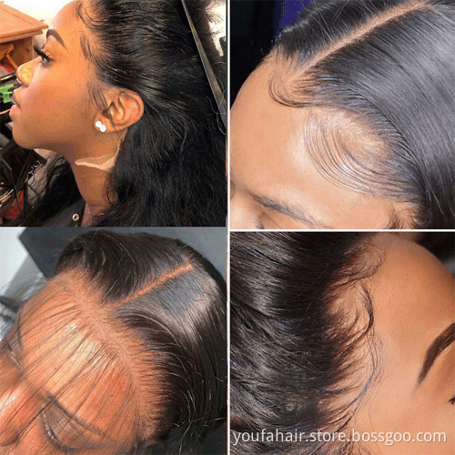 150% 180% Density HD Full Lace Human Hair Wigs For Black Women,Wholesale Brazilian Virgin Hair Transparent Lace Front Wig